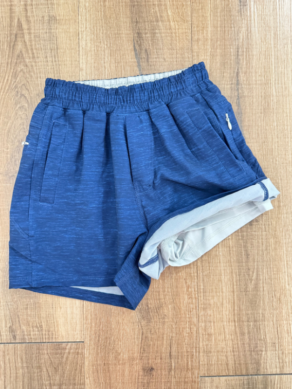 YOUTH Sports Shorts in Blue Heather