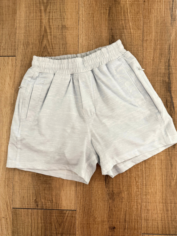 Youth Sports Shorts in Grey Heather