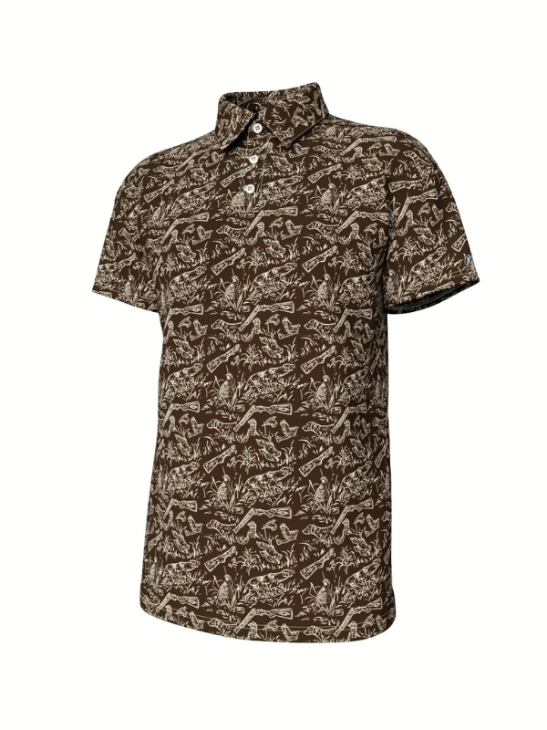 Pointer Pattern Performance Polo in Gunstock By Southern Point Co.