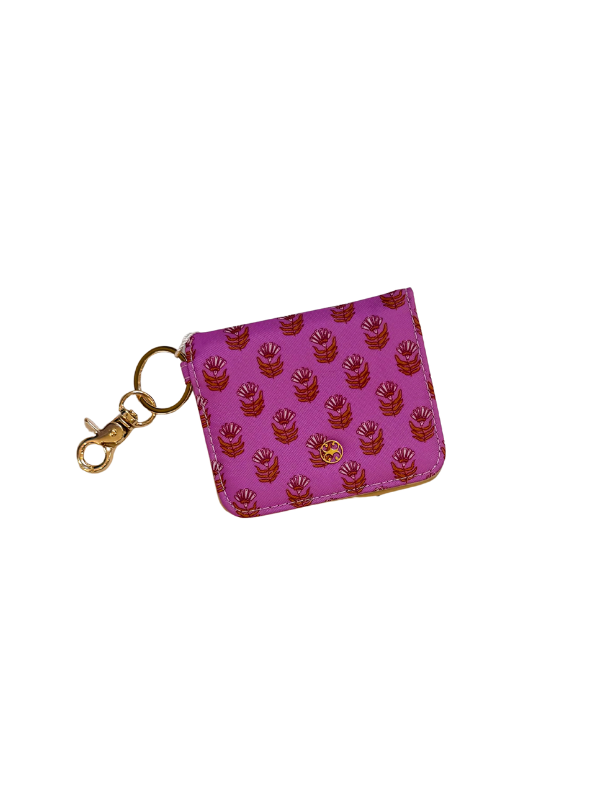 Pink Floral Block ID Wallet