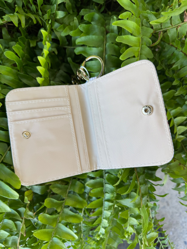 Navy Floral Foulard ID Wallet