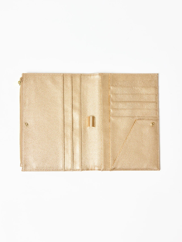 Essential Quilted Organizer in Champagne