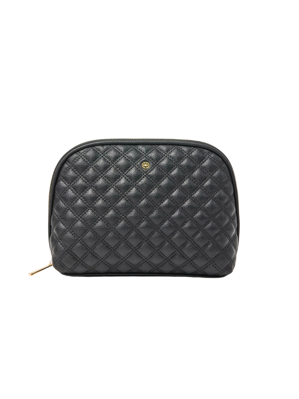 Large Quilted Essential Pouch in Black