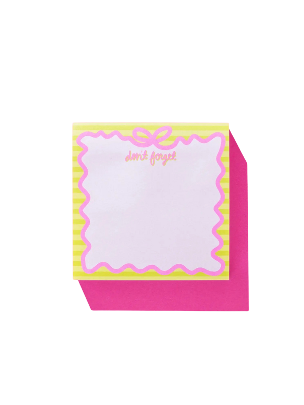 Don't Forget Bow Sticky Notes