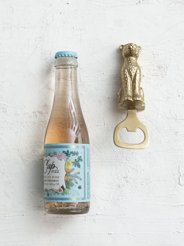 Stainless Steel & Cast Aluminum Leopard Shaped Bottle Opener