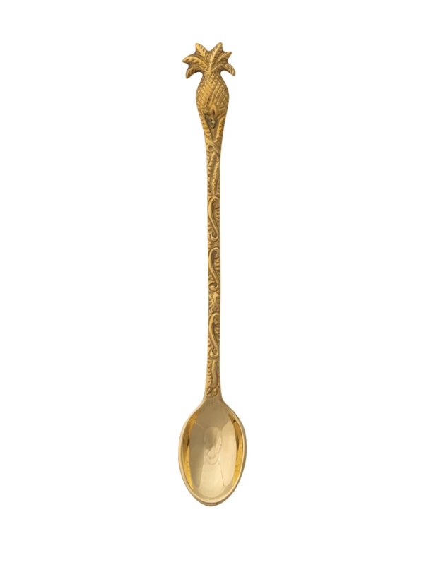 Brass Spoon with Pineapple Handle
