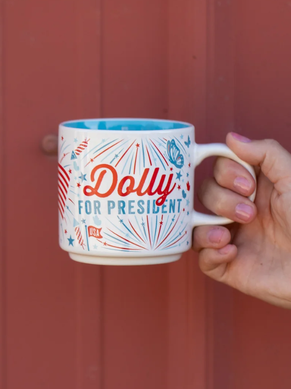 Dolly For President Stars & Stripes Mug