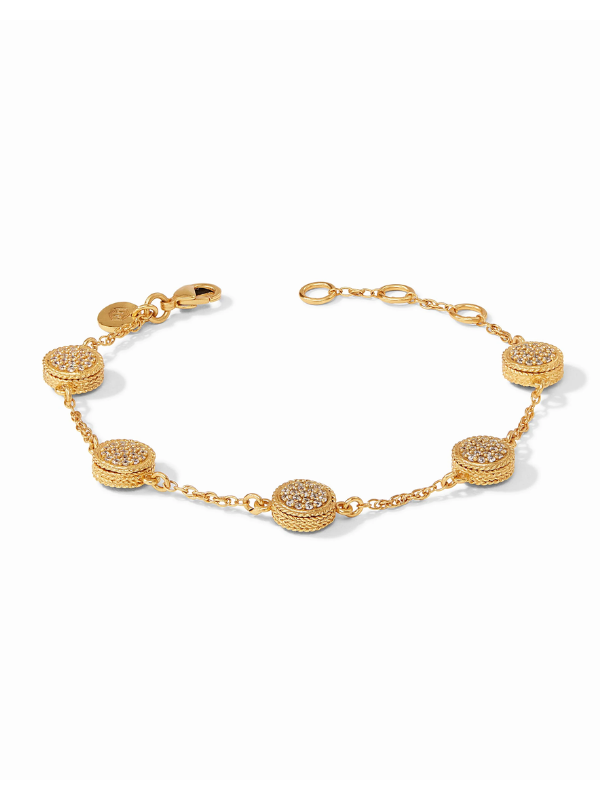 Pave Cubic Zirconia Windsor Delicate Bracelet by Julie Vos