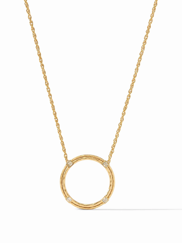 Cubic Zirconia Astor Delicate Gold Necklace by Julie Vos