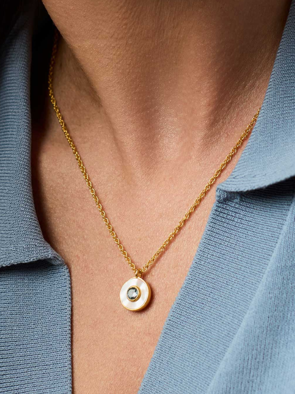 Colette Circle Delicate Necklace by Julie Vos