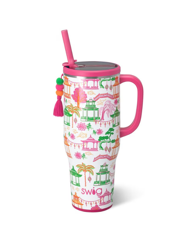 Pagoda Paradise 40oz Leakproof Mega Mug By Swig Life