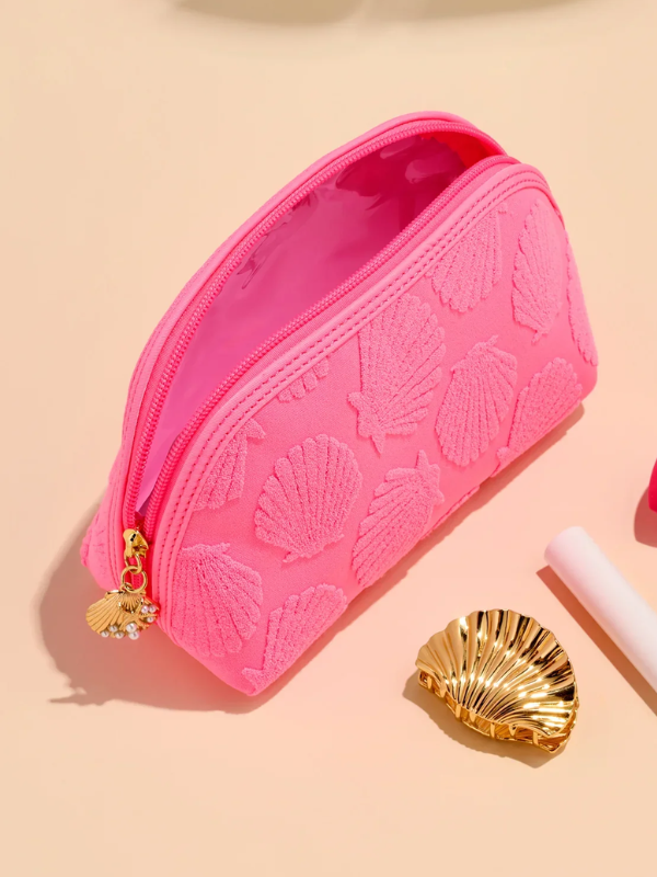 The Sirena Pink Zip Pouch
