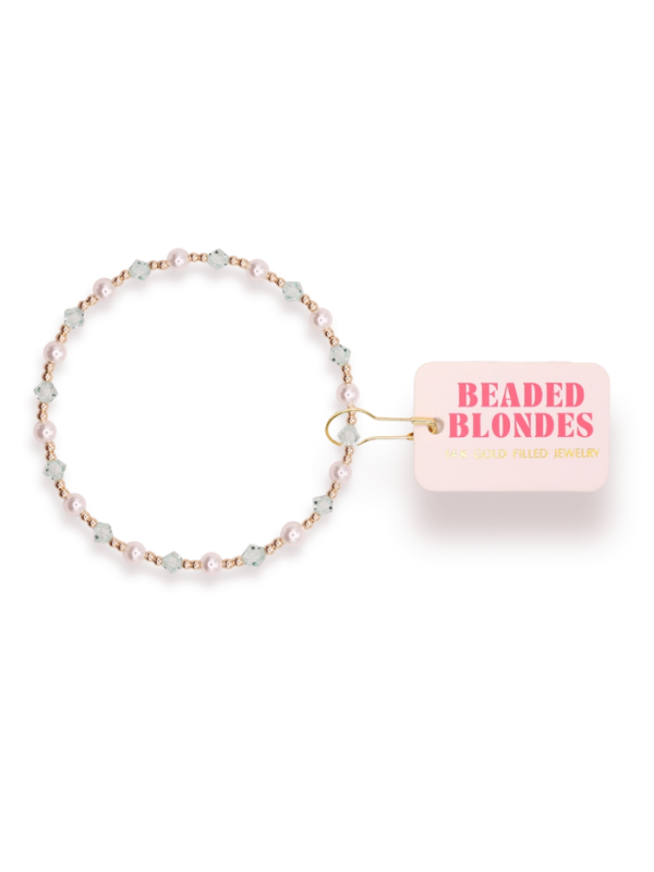 Extended Green Pearl June Bracelet