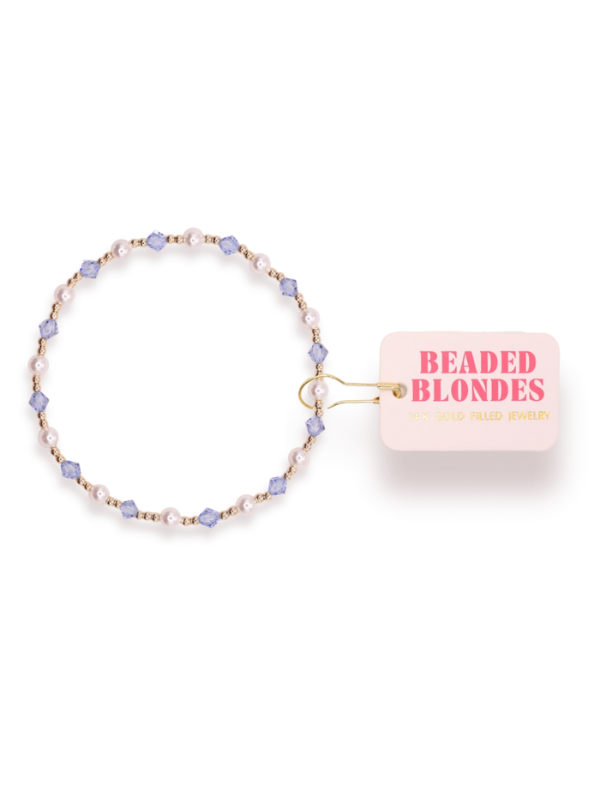 Extended Blue Pearl June Bracelet