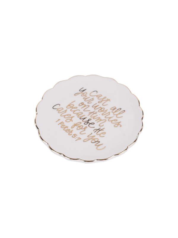 He Cares For You Trinket Tray