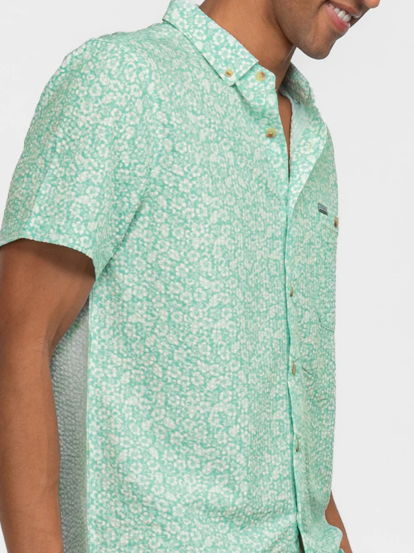 Surfside Seersucker Baja Shirt SS in Surfside By Southern Shirt Co.