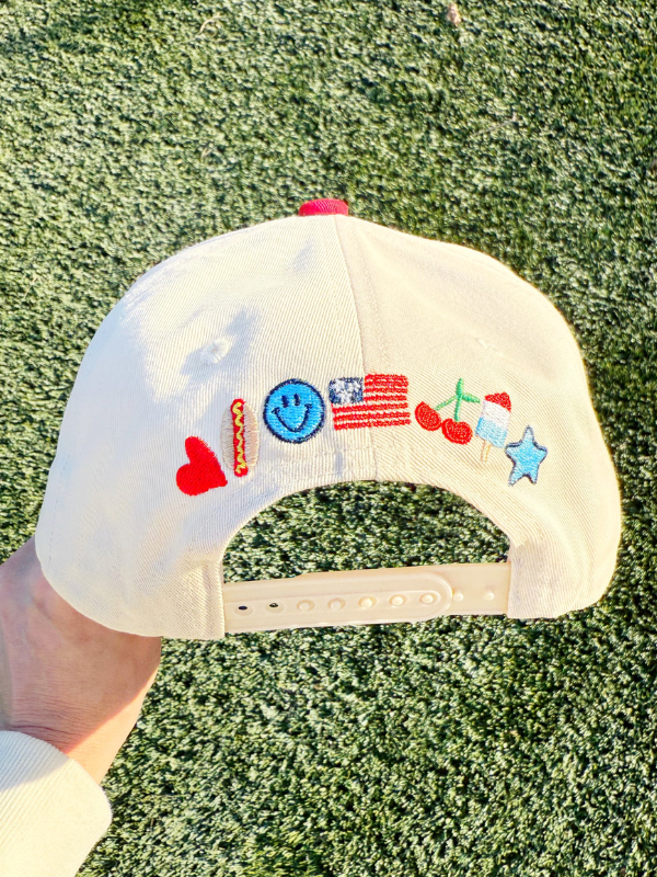 These Are The Days Red Buffalo Check Trucker Hat