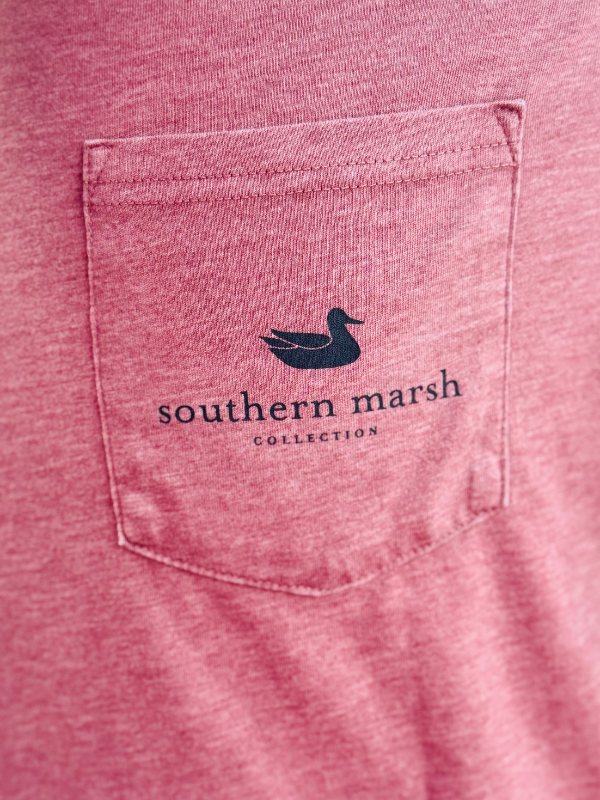 Finest Pheasant-SEAWASH Branding Tee in Wine by Southern Marsh