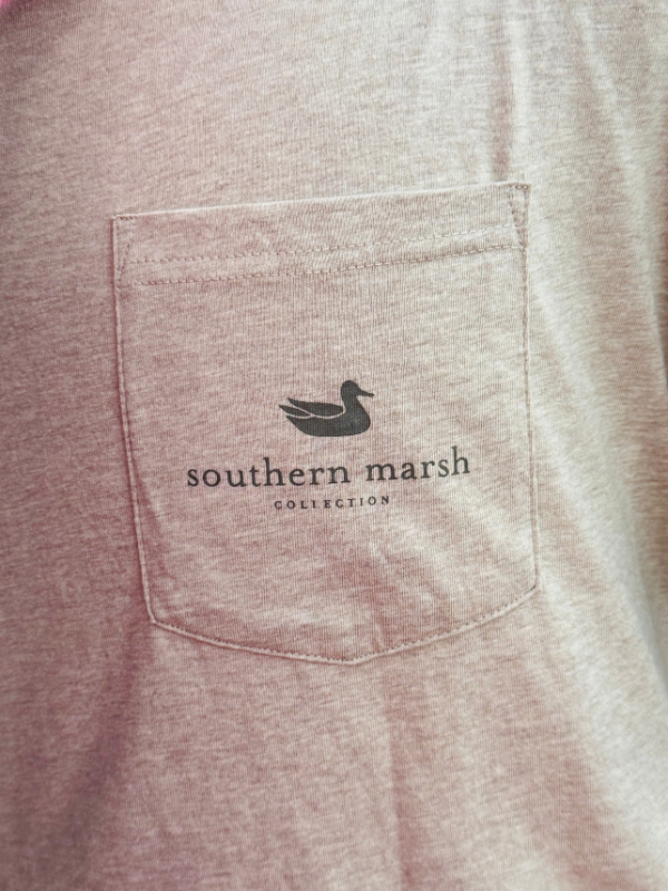 Inflight Badge-SEAWASH BrandingTee in Washed Burnt Taupe by Southern Marsh