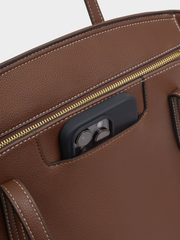 Harlyn Work Tote Bag in Chocolate By Katie Loxton