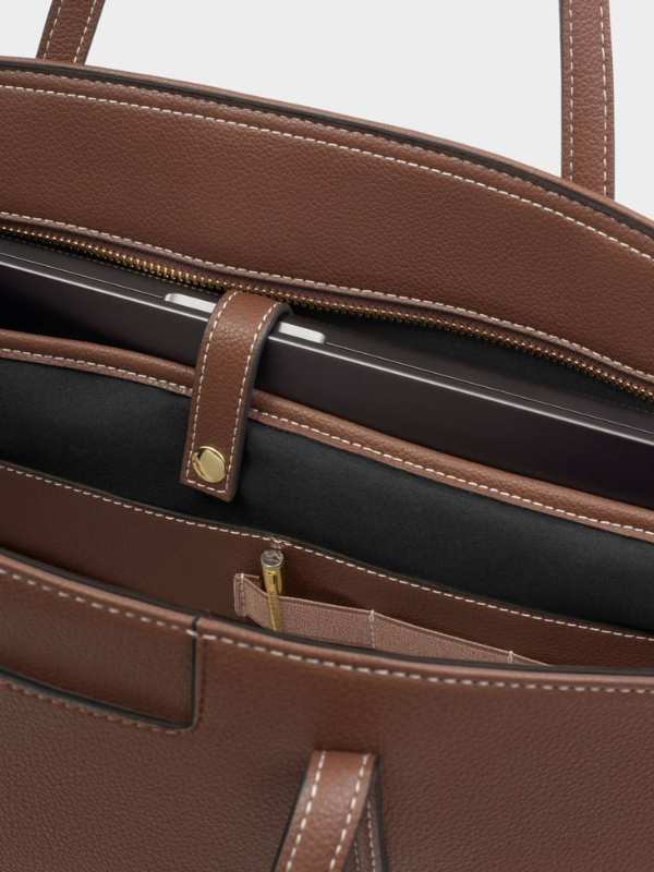 Harlyn Work Tote Bag in Chocolate By Katie Loxton