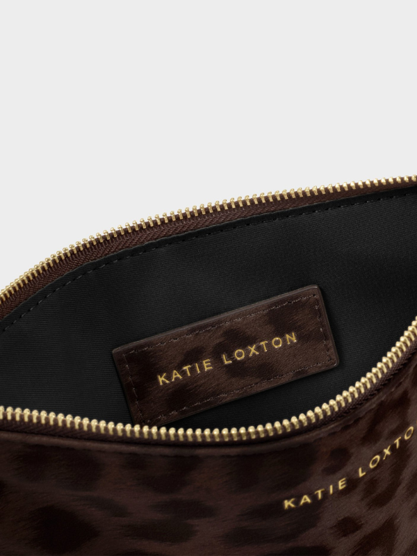 Lottie Wristlet in Chocolate Leopard By Katie Loxton