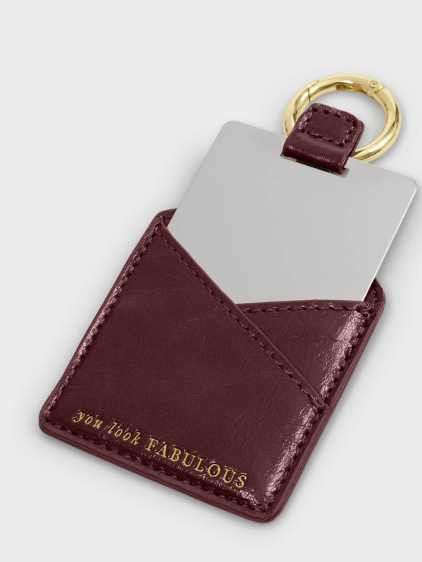 Cherry Boxed Mirror Keychain By Katie Loxton