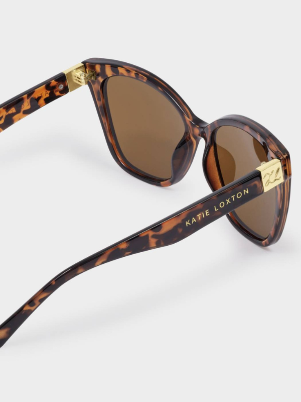 Tortoiseshell Mykonos Oversized Cat-Eye Sunglasses By Katie Loxton
