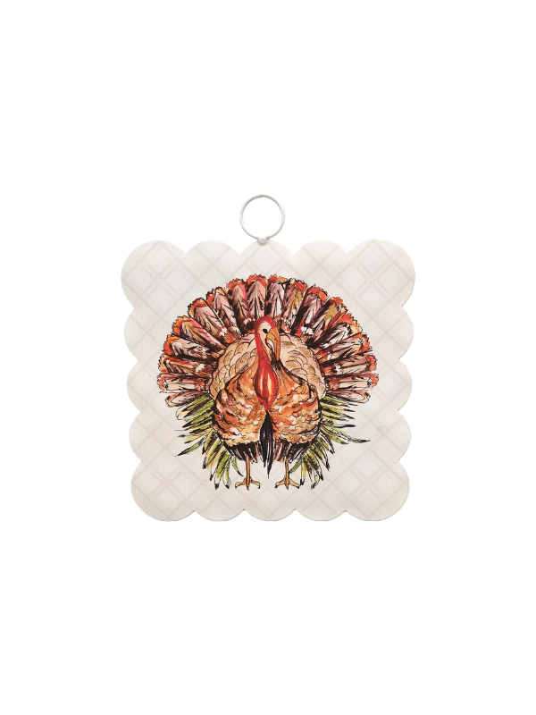 Mini Scallop Art Festive Turkey