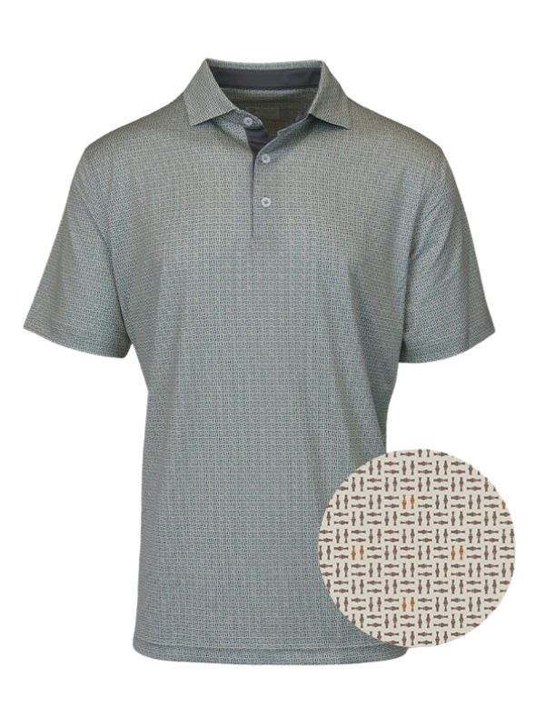 Duck Calls Performance Polo in Tan By Struttin' Cotton