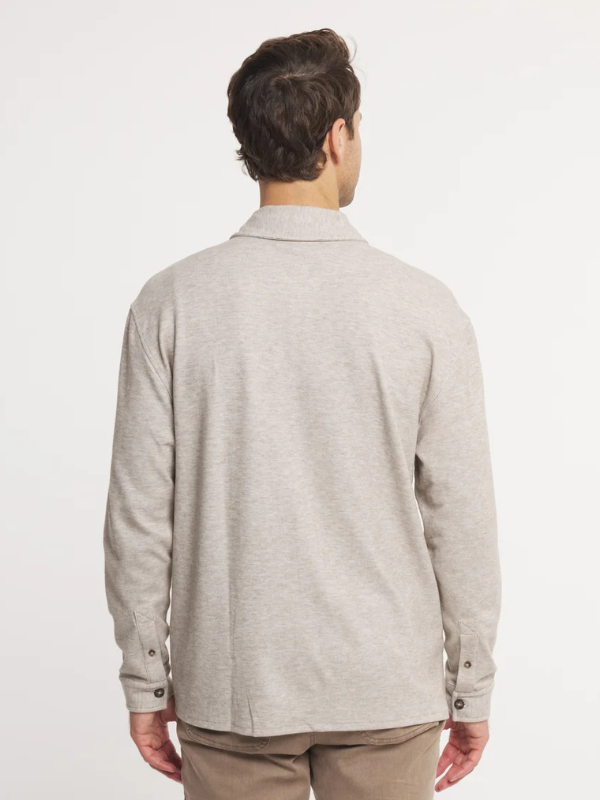 Knox Marshlux Sweater Shirt Tee in Burnt Taupe By Southern Marsh