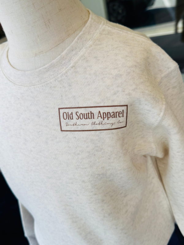 YOUTH-The Sportman's Triple-Crewneck Sweatshirt in Natural Heather By Old South