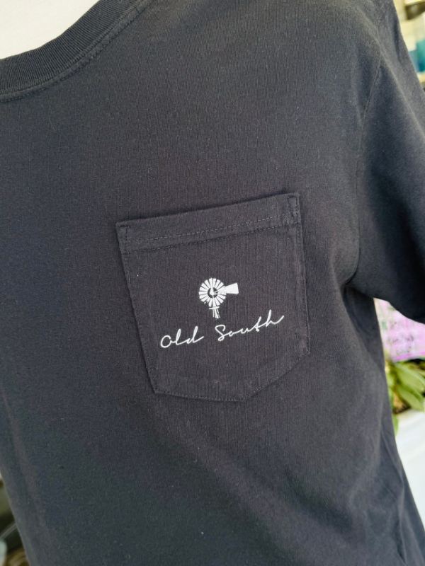 Campfire Bandit Pocket Tee in Black By Old South