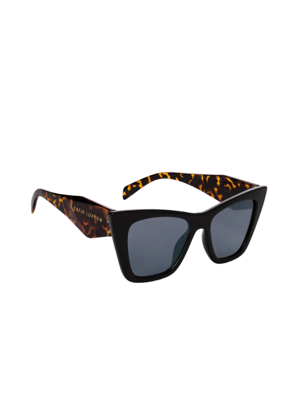 Porto Black Tortoiseshell Sunglasses By Katie Loxton