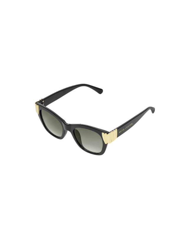 Seychelles Round Black Cat-Eye Sunglasses By Katie Loxton