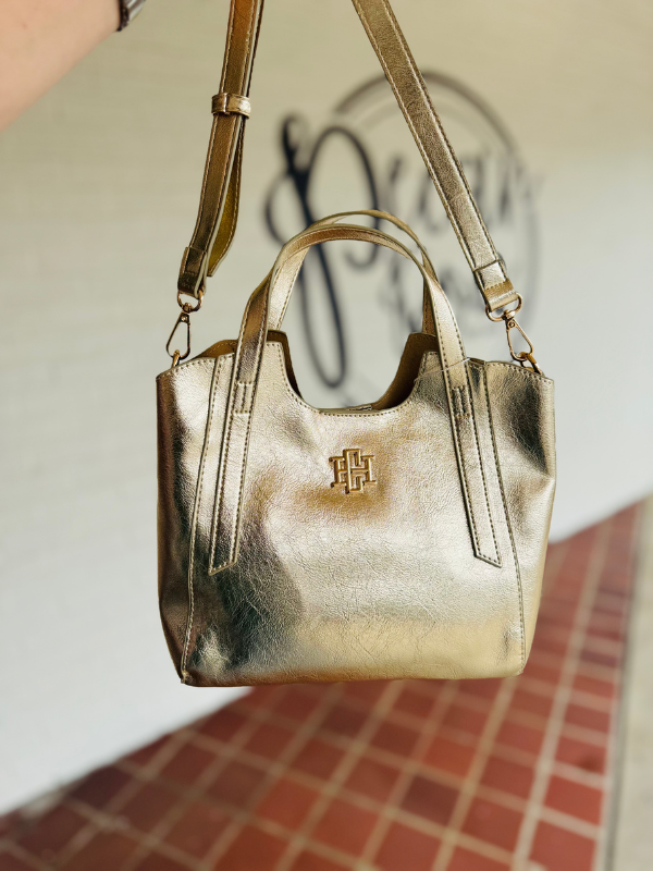 The Kendall Mini Tote in Gold