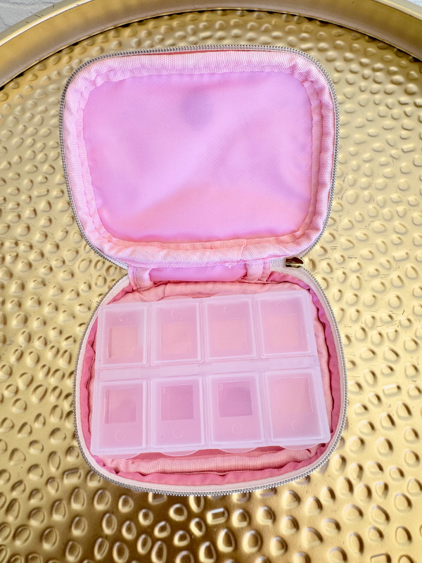 Petal Charm Pink Pill Organizer