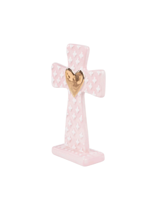 For This Child I Have Prayed Pink Standing Cross