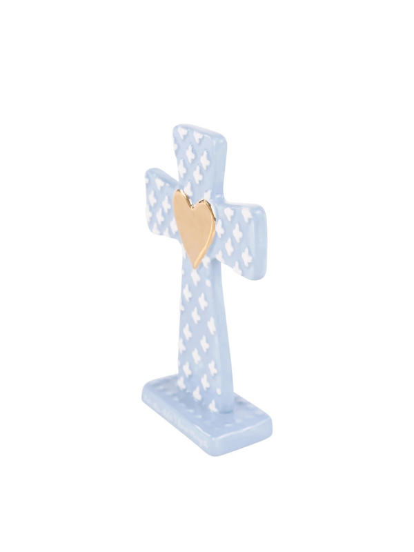 For This Child I Have Prayed Blue Standing Cross