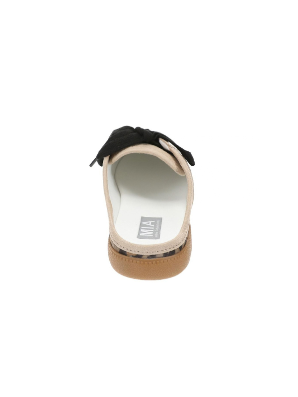 The Baron Slide Sneaker in Tan & Leopard