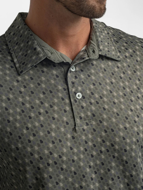 Georgia Pine Southern Sportsman Printed Polo By Southern Shirt Co.