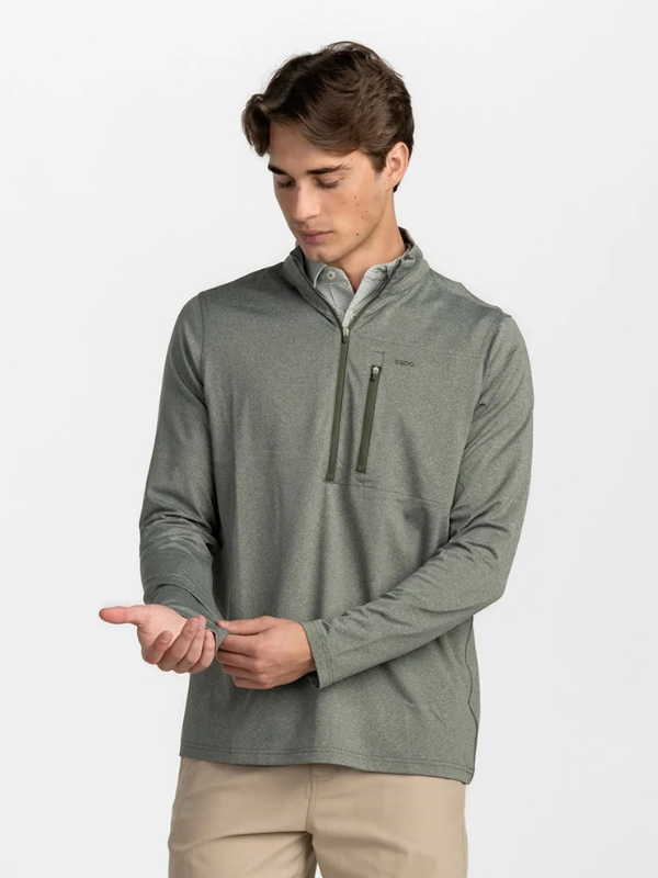 Cart Club Performance Pullover in Thyme By Southern Shirt Co.