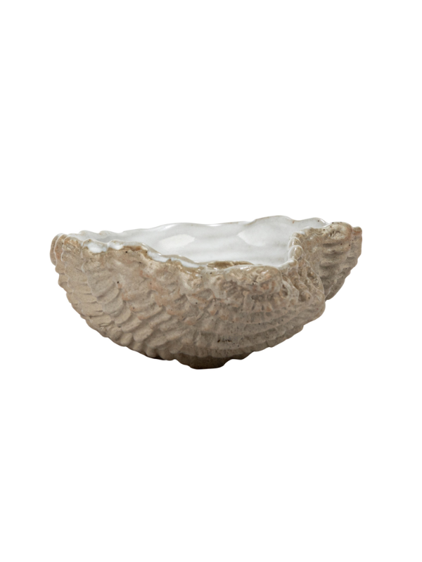 Stoneware Oyster Shell Dish