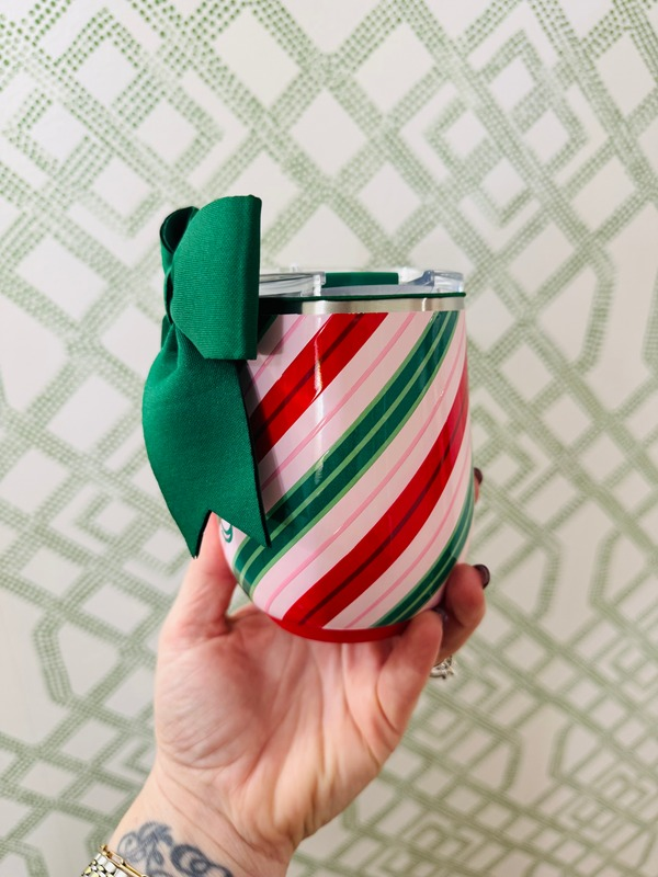 Candy Cane Lane-Stemless Wine Cup 12oz By Swig