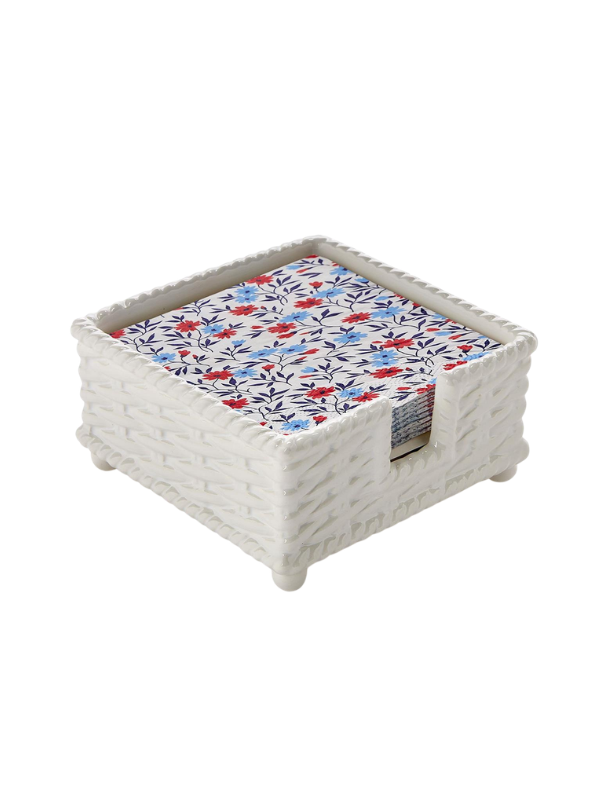 Basketweave Cocktail Napkin Holder