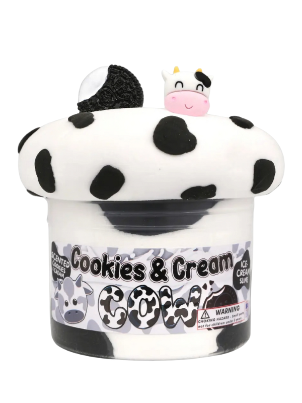 Cookies & Cream Cow Ice Cream Textured Slime