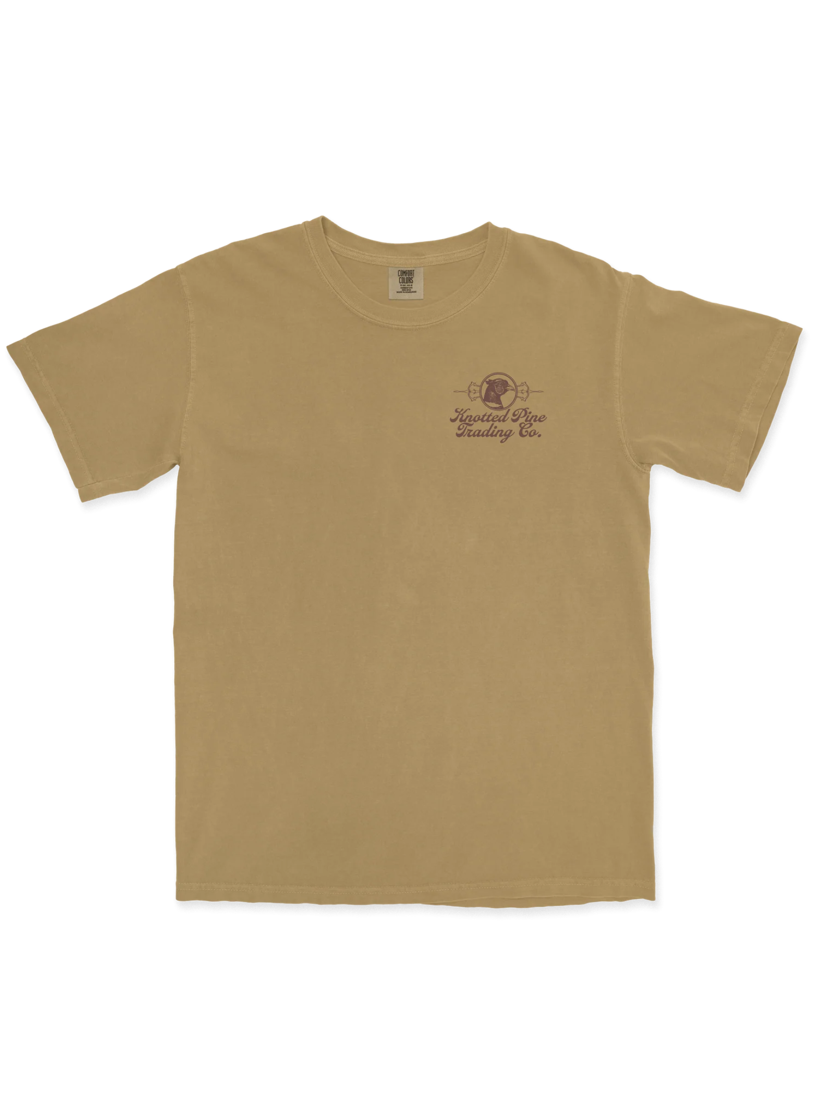 Pheasant Tee in Mustard by Knotted Pine