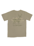 khaki tee with deer art