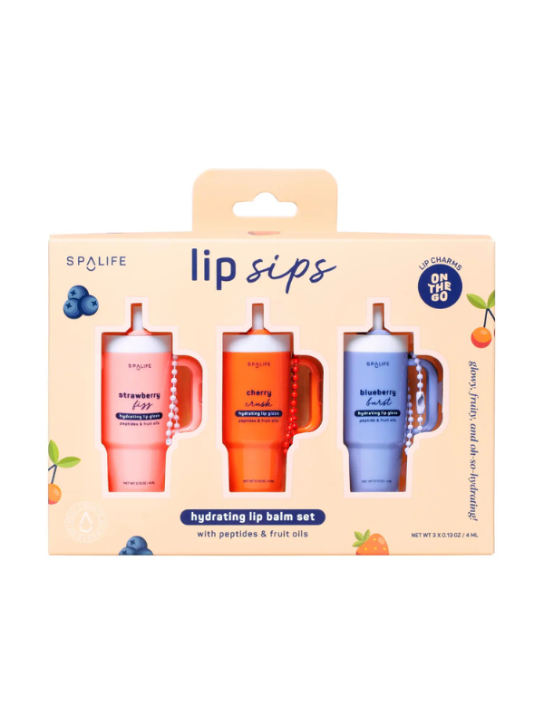 Lip Sips Hydrating Lip Balm Set by My Spa Life