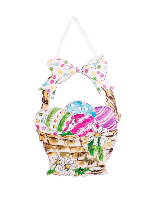 Classic Easter Basket PVC Door Hanger